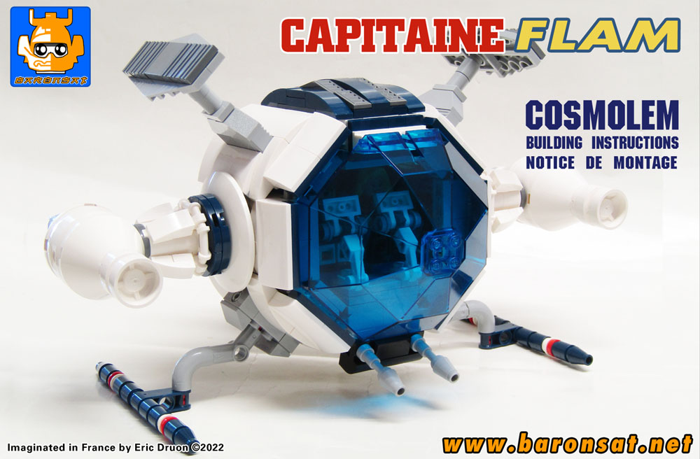 Captain Future Cosmoliner Cover Lego instructions moc